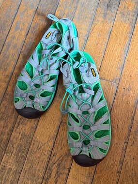 Keen Newport H2 Sandals Women’s Size 11 Green Gray Water Hiking Shoes